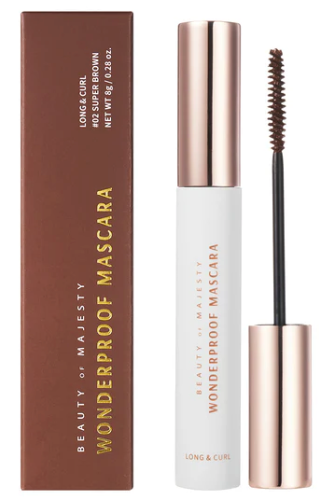 B.O.M. Wonderproof Mascara Long &amp; Curl #02 Super Brown 8g