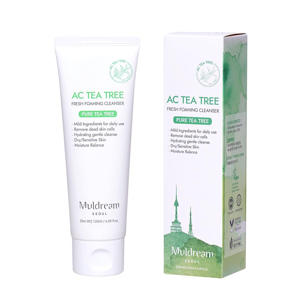 Muldream AC Tea Tree Fresh Foaming Cleanser 120ml