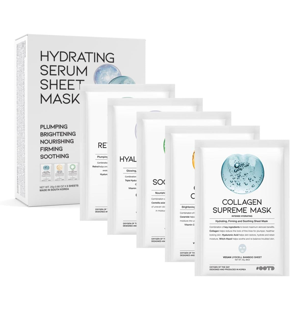OOTD Hydrating Serum Sheet Mask 5 Stück