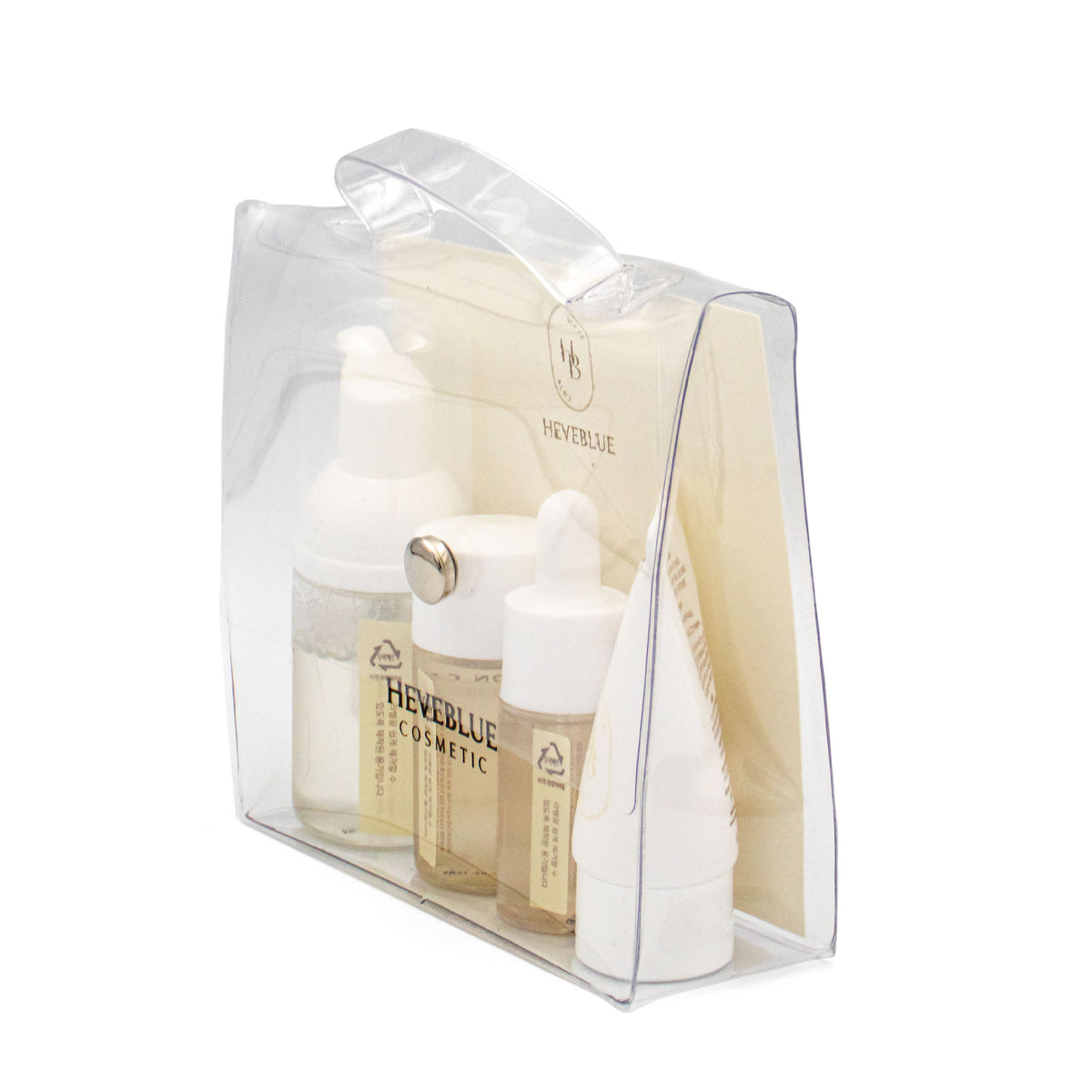 Heveblue Salmon Caring Centella Special Travel Kit Bag seitlich