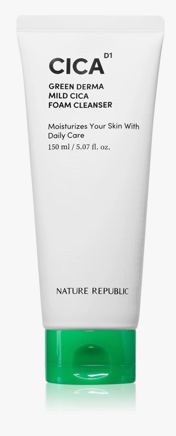 Nature Republic Green Derma Mild CICA Foam Cleanser 150ml
