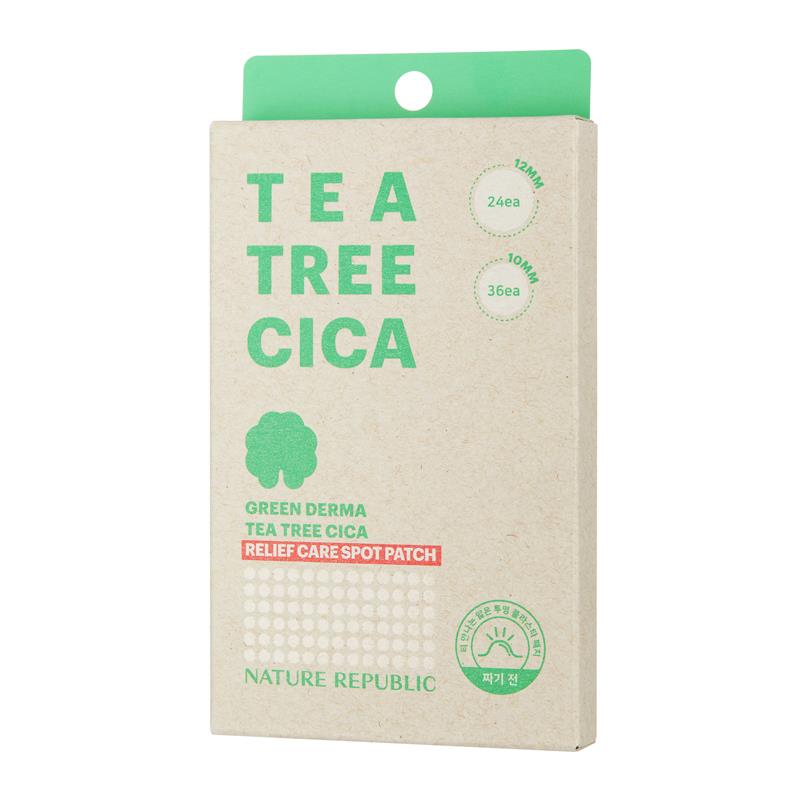 Nature Republic Green Derma Tea Tree CICA Relief Care Spot Patch 60 Stück