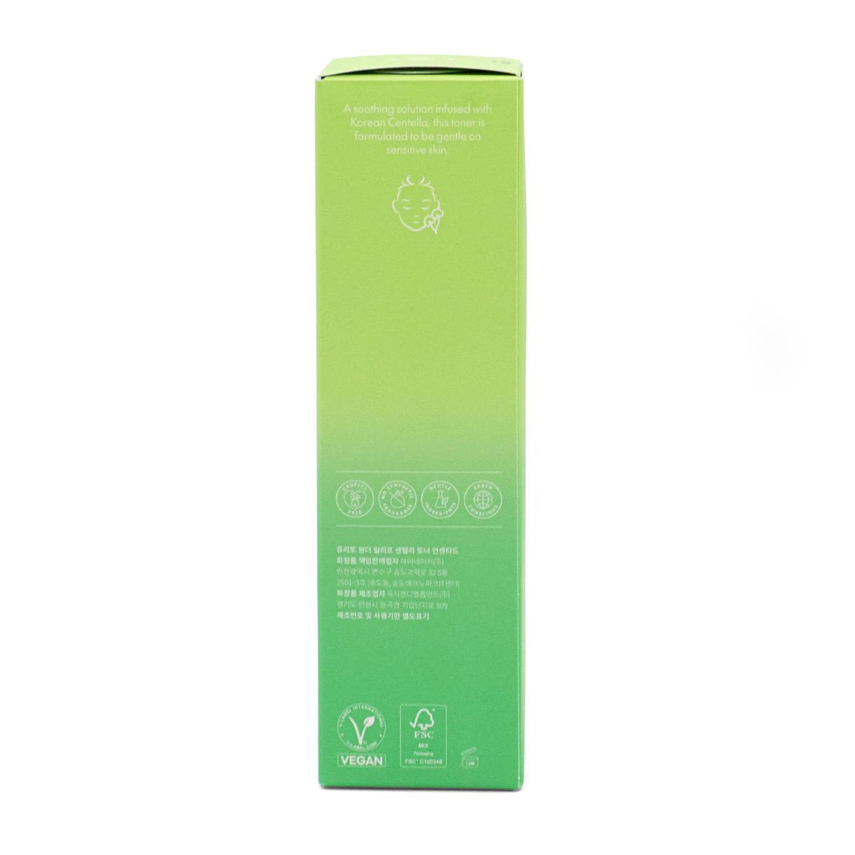 Purito Seoul Wonder Releaf Centella Toner Unscented 200ml Packung seitlich