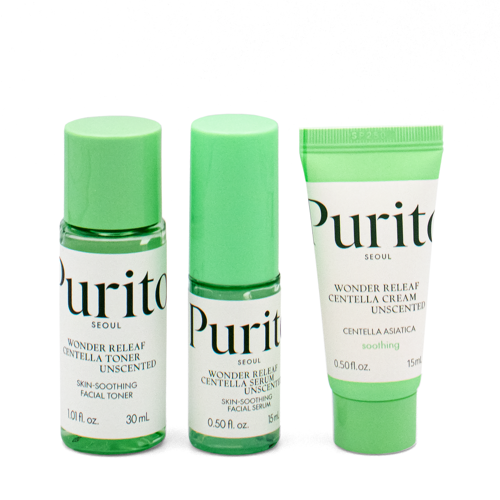 Purito Seoul Wonder Releaf Centella Mini Kit Unscented von Vorne