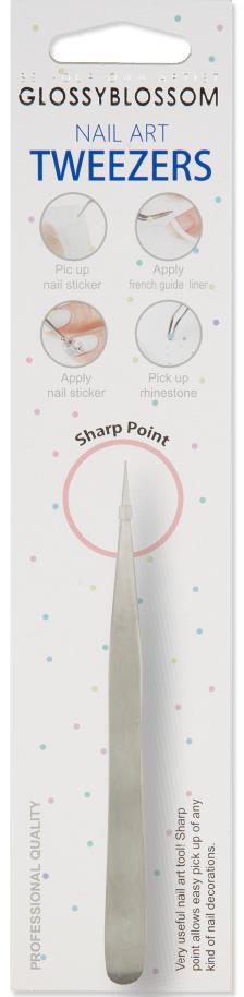 Shine B Nail Art Tweezers - Straight Point