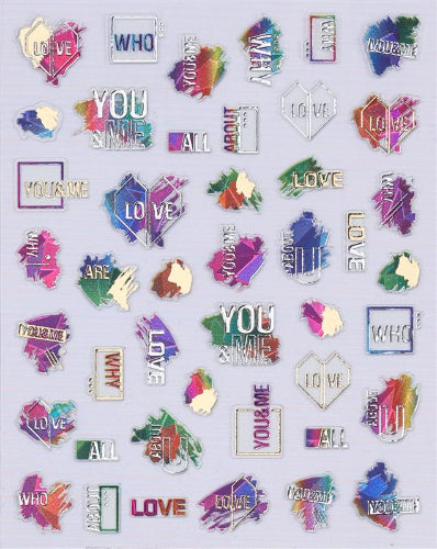 Shine B Nail Sticker - Metal Painting