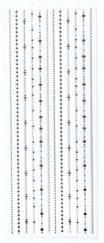 Shine B Nail Sticker - Rococo 18th - Chandelier 