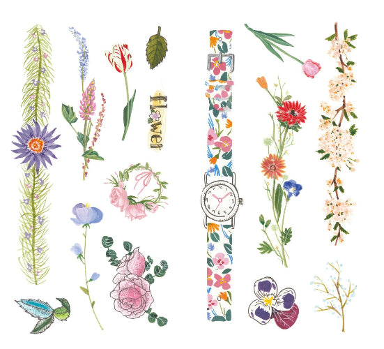 Shine B Tattoo Lulu - Flower Park (2 Stück/Set)