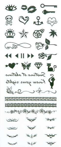 Shine B Finger Tattoo - Cats&