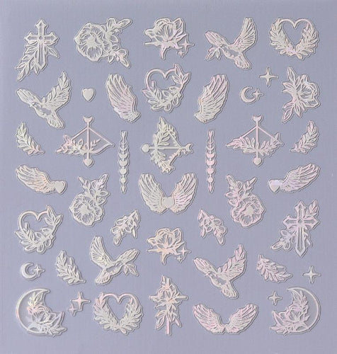 Shine B Nailsticker - Botanic Bliss: Bright White