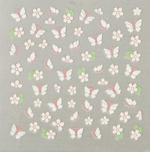 Shine B Nail Sticker - Real 3D: With Butterfly