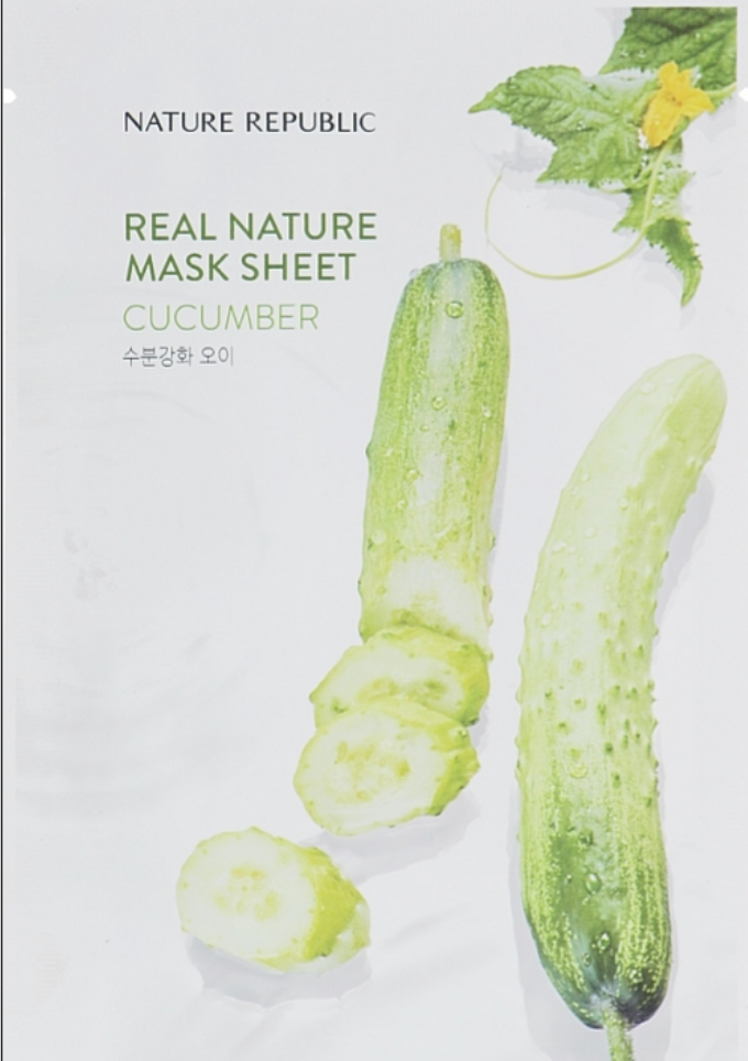 Nature Republic Real Nature Mask Sheet Cucumber Gesichtsmaske 23ml