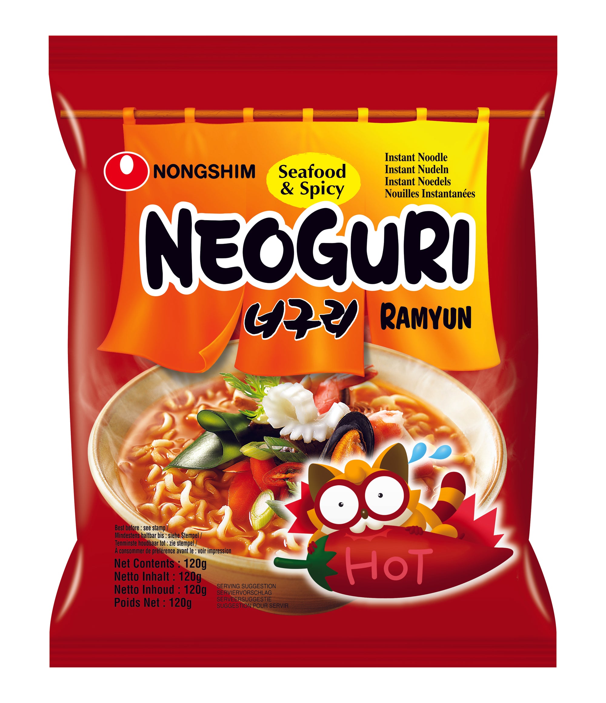 Neoguri Ramyun scharf 120g von Nongshim