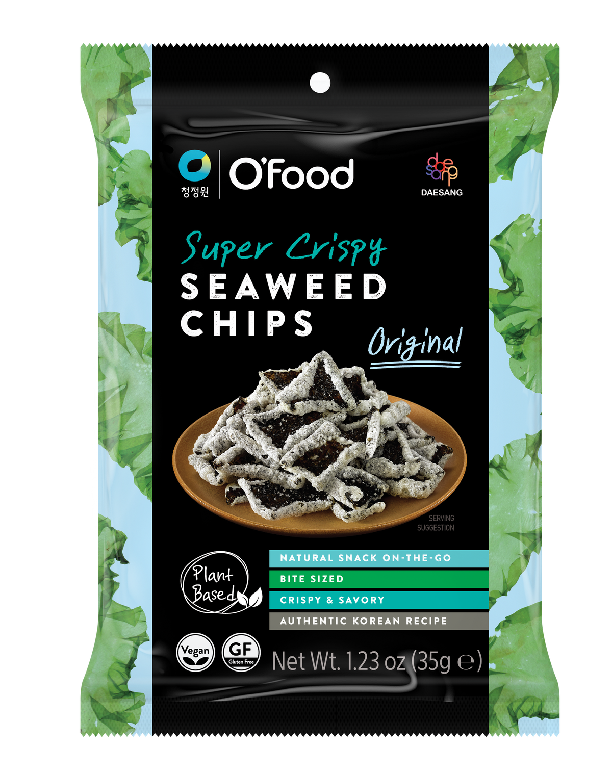 O&#39;Food Seaweed Chips Original 35g von Daesang - Gesunder Algensnack