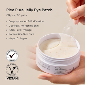 Thank You Farmer Rice Pure Jelly Eye Patch 60 Stück