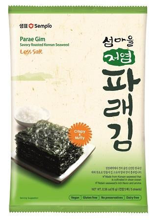 Parae Gim (Aonori) Geröstet von Sempio 4x20g - Wenig Gesalzen & Geölt für Gesunde Snacks & Salate