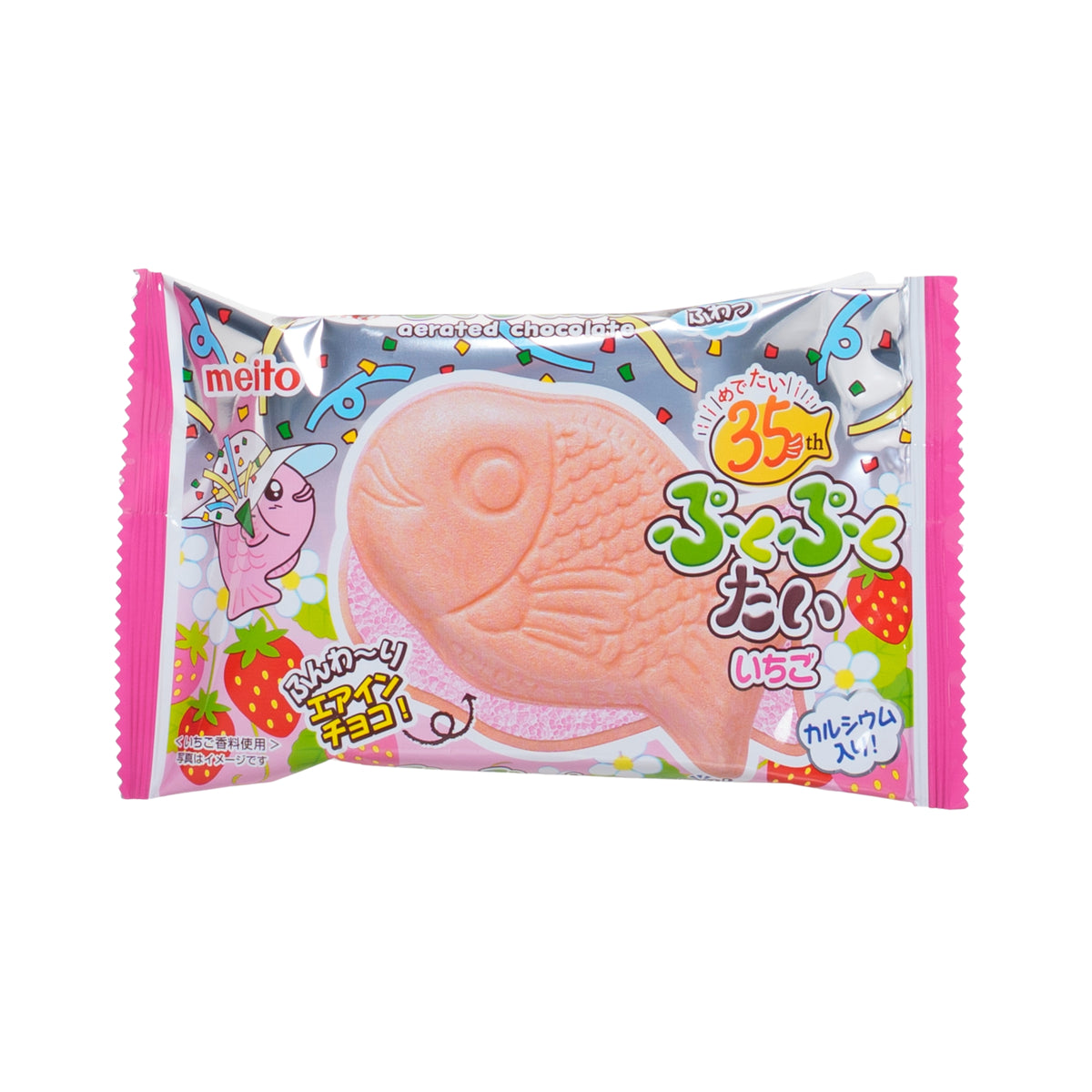 Puku Puku Tai Choco Strawberry 16.5g von Meito