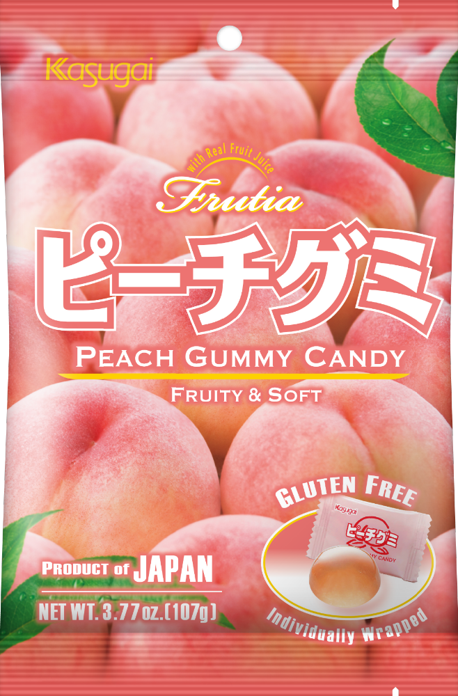 Frutia Peach Gummy 107g von Kasugai