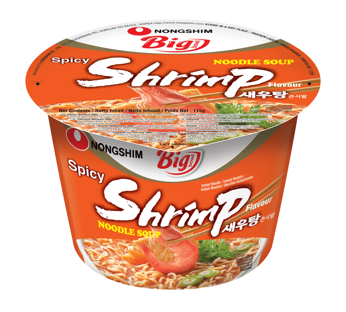 Saewootangmyun Big bowl (Ramen) 115g Nongshim