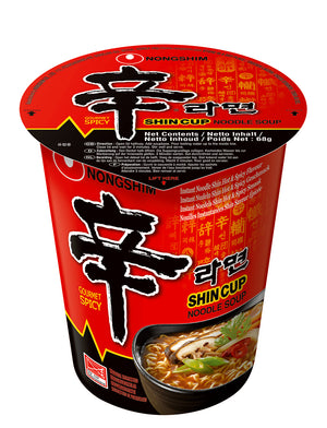 Shin Ramyun Cup Instant Noodles von Nongshim 68g, vegan