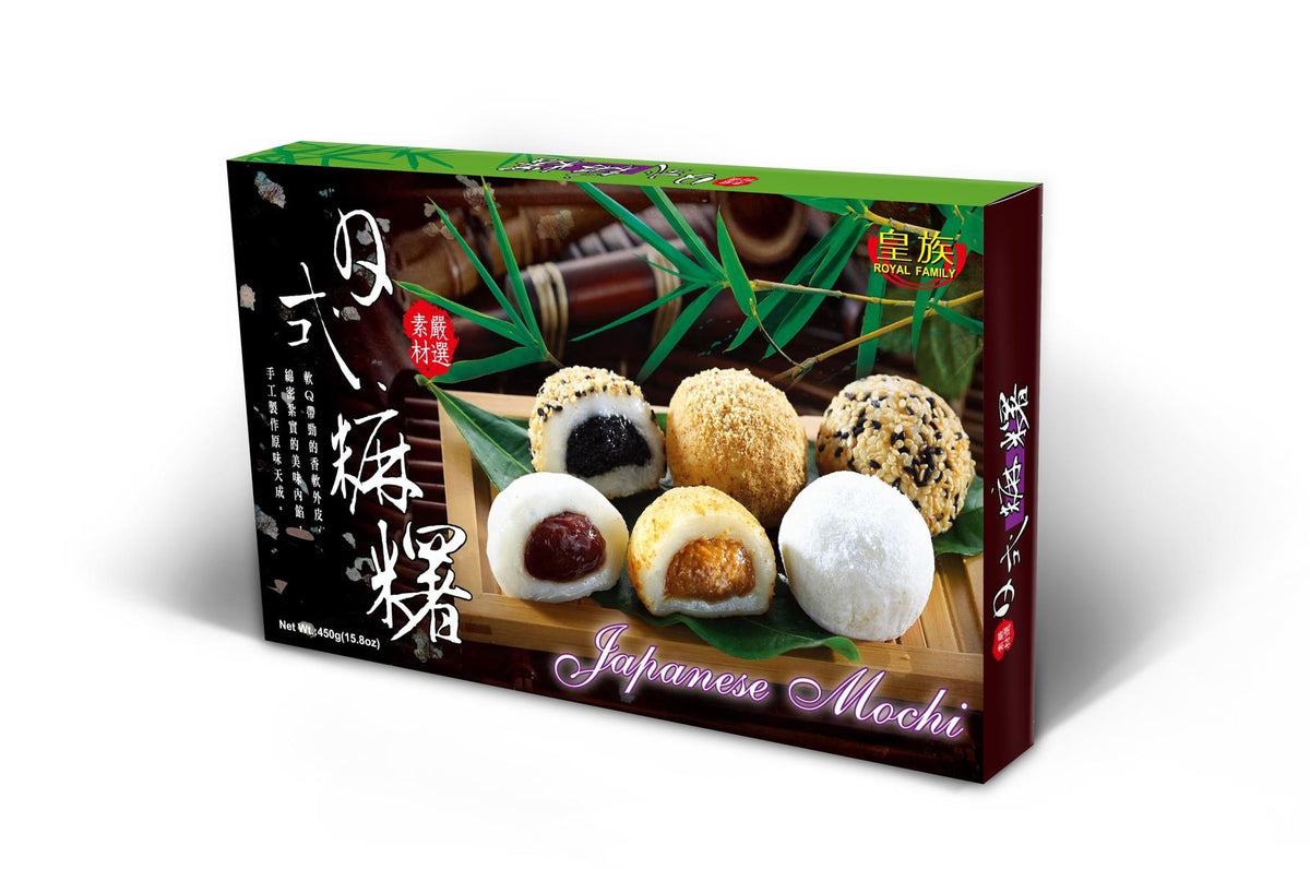 Süsse Rote Bohnen, Erdnuss &amp; Sesam Mochi 450g von Royal Family