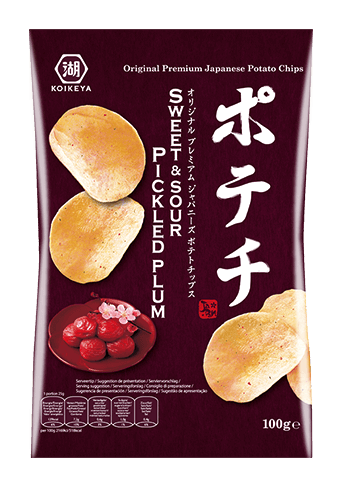 Sweet &amp; Sour Kartoffelchips 100g von Koikeya - süss-saurer Genuss