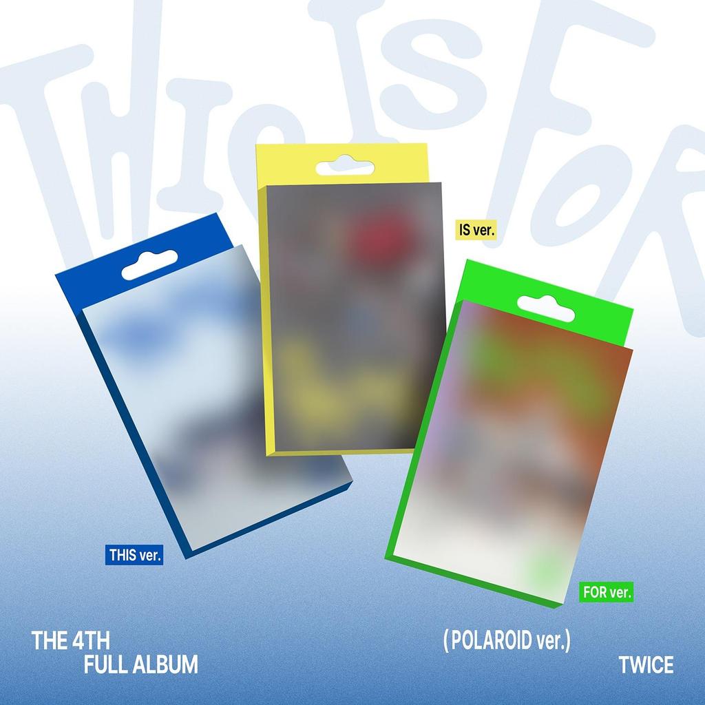 TWICE - 4th Full Album [THIS IS FOR] (POLAROID Ver.) Album Random