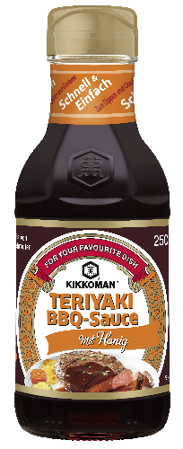 Teriyaki BBQ Sauce 250ml von Kikkoman - Honigverfeinerte BBQ-Sauce