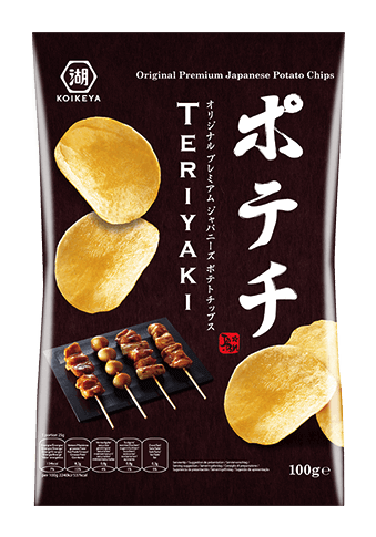 Teriyaki Kartoffelchips 100g von Koikeya - Süß-salzige Chips