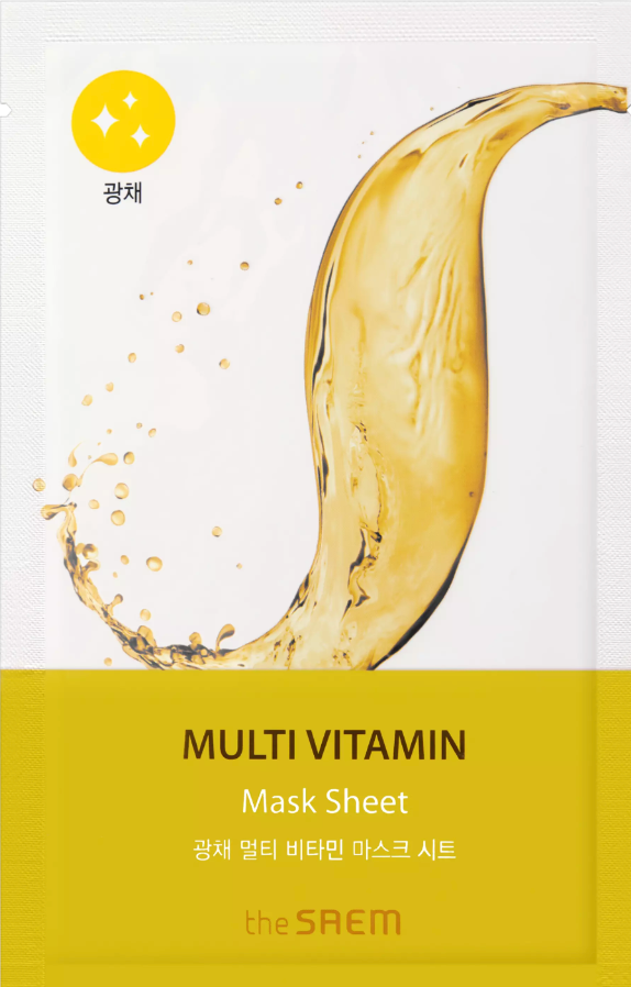 The Saem Bio Solution Radiance Multi Vitamin Mask Sheet Gesichtsmaske 20g 