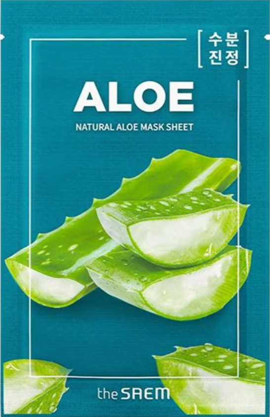 The Seam Natural Aloe Mask Sheet Gesichtsmaske 21ml