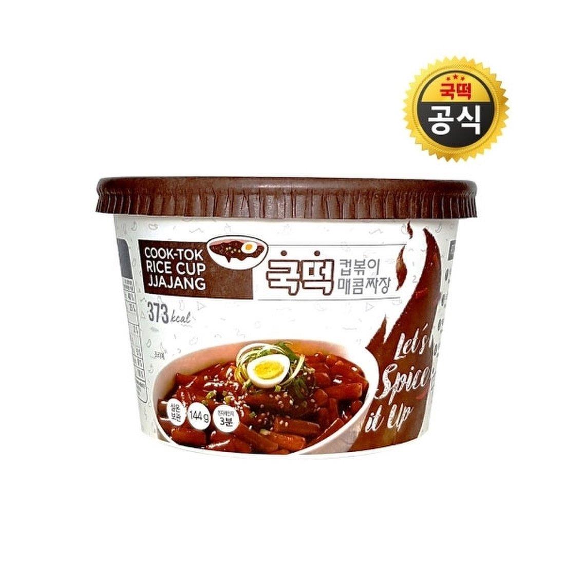 Tteokbokki Rice Cakes mit Schwarzer Bohnen Sauce 144g