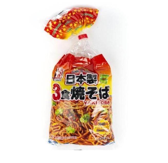 Yakisoba 3 Packungen 510g Instantnudeln mit Sauce von Itsuki