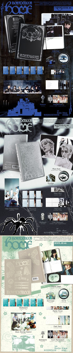 BOYNEXTDOOR-1st Studio Album HOME (NAVIGATOR Ver. / WEAVER Ver. / BUNKER Ver.) Random