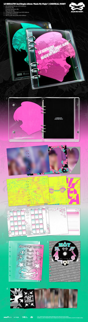 [Album] LE SSERAFIM - 2e Single Album [Made My Night] (CHEMICAL NIGHT Ver.)
