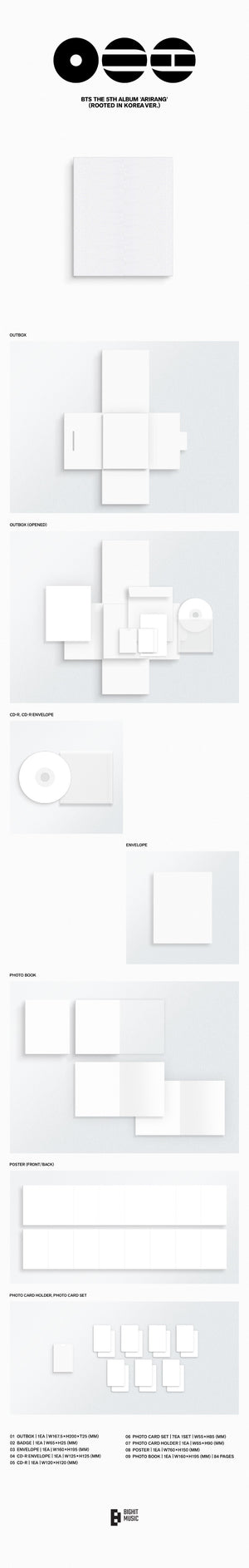 [Pre-order] BTS - 5th Full Album ARIRANG (Rooted in Korea Ver. / Rooted in Music Ver.)