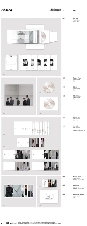 ZEROBASEONE - 6th Mini Album Ascend- (11 Ver.)