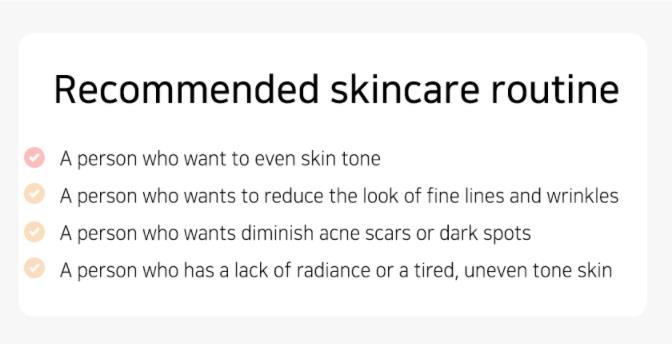 Empfohlene Hautpflegeroutine