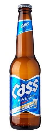 Cass Bier 4.5% 330ml, koreanisches Bier