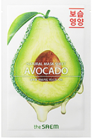 The Saem Natural Avocado Mask Sheet 21ml