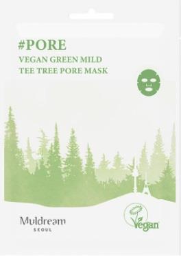 Muldream Vegan Green Mild Tee Tree Pore Mask 25ml