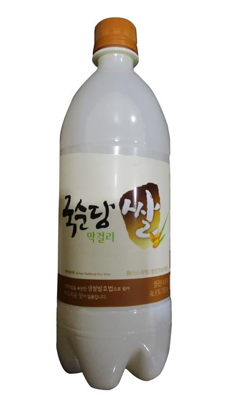 Makgeolli Reisbier 6% 750ml von Kooksoondang, glutenfreies Bier
