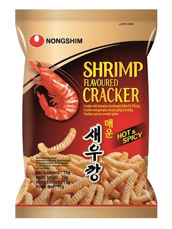 Shrimp Cracker Hot & Spicy 75g von Nongshim